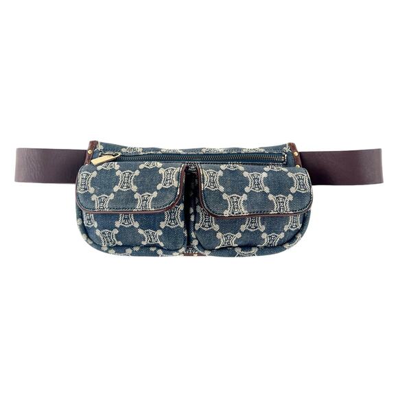 Celine Macadam Denim Bum Bag - Picture 1 of 10